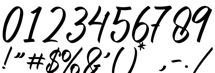 Authorsign Font OTHER CHARS