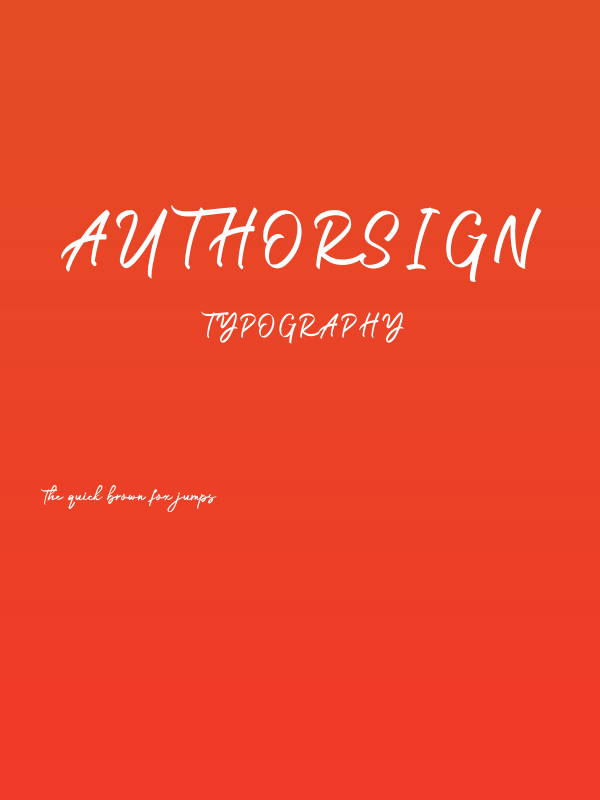 Authorsign Poster