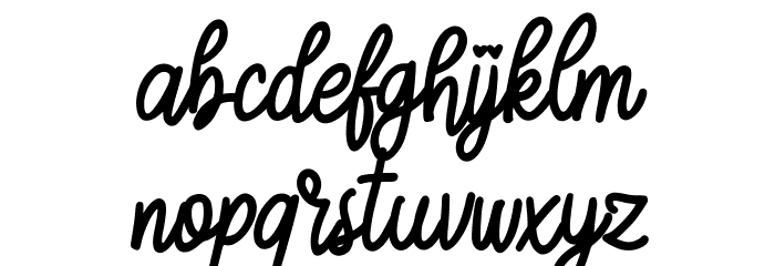 Autige FREE Font LOWERCASE