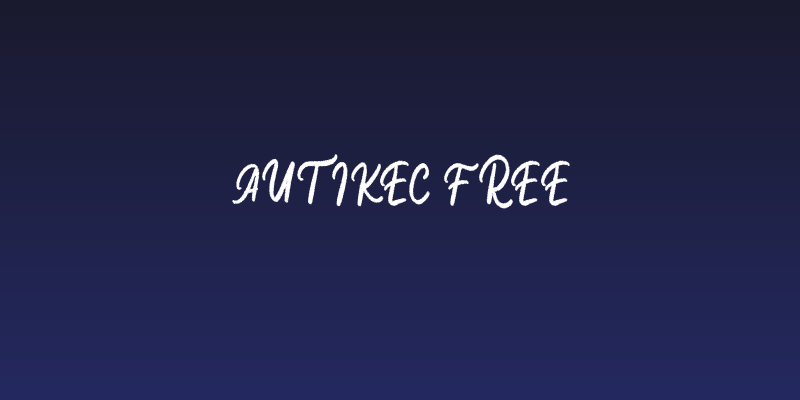 Autikec FREE Social Header