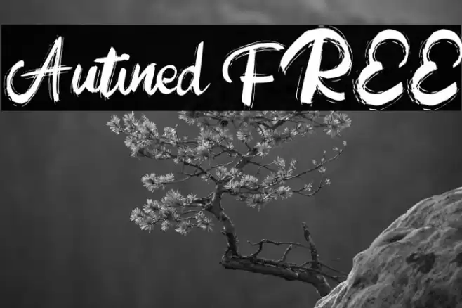 Autined FREE Font examples