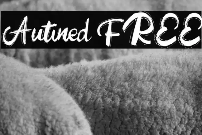Autined FREE Font examples