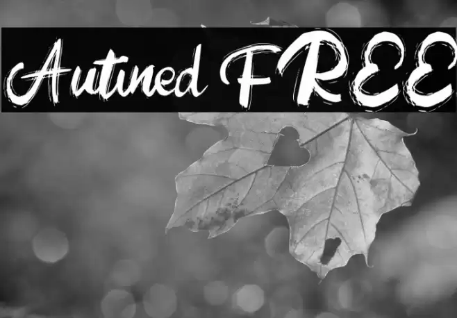 Autined FREE Font examples