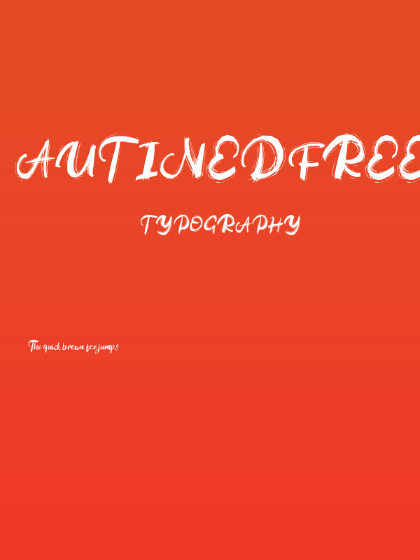 AutinedFREE Poster