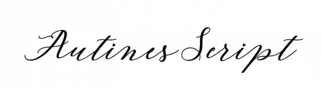 AutinesScript  नि: शुल्क फ़ॉन्ट्स डाउनलोड