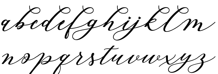 AutinesScript Font LOWERCASE