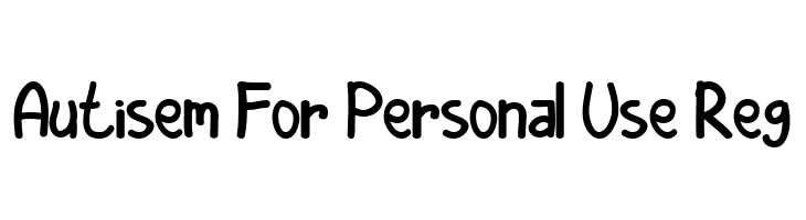 Autisem For Personal Use Reg Fonte