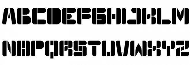 Auto Bots Schriftart Groß