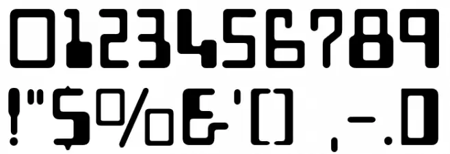 Auto Mission Font OTHER CHARS