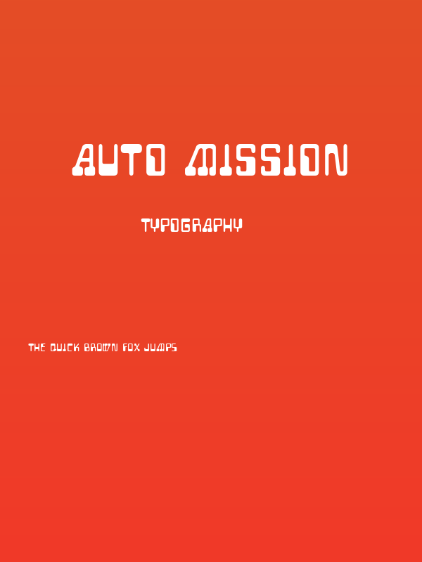 Auto Mission Poster