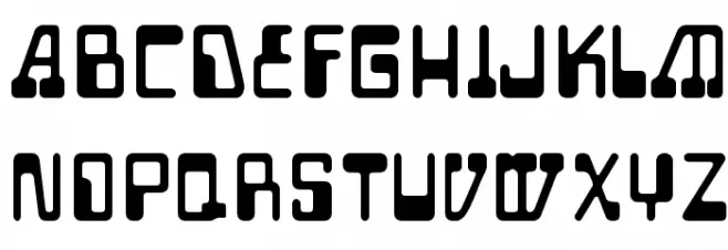 Auto Mission フォント 大文字