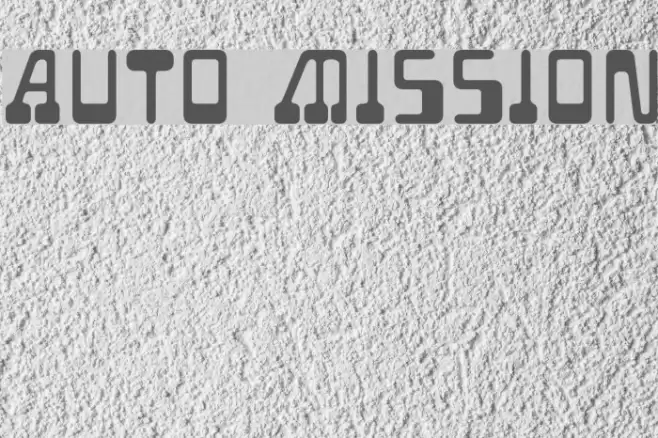 Auto Mission Font examples