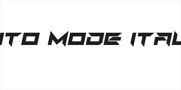 Auto Mode Italic Logo