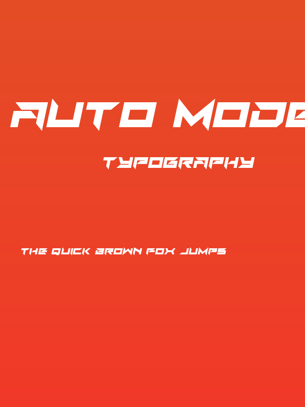 Auto Mode Italic Poster