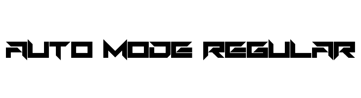 Auto Mode Regular  免费字体下载