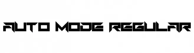 Auto Mode Regular  Frei Schriftart Herunterladen
