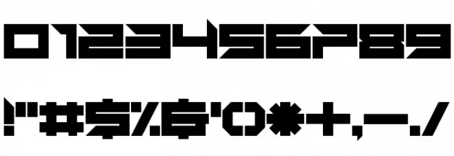 Auto Mode Regular Font OTHER CHARS