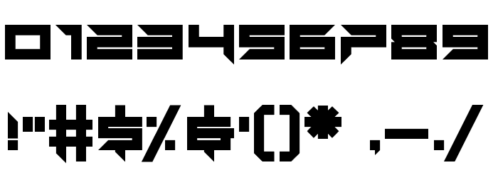 Auto Mode Font OTHER CHARS