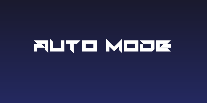 Auto Mode Social Header