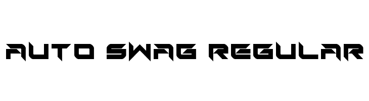 Auto Swag Regular फ़ॉन्ट