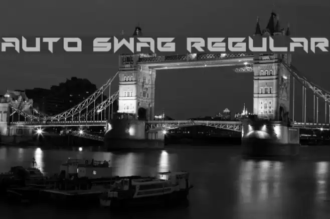 Auto Swag Regular Font examples