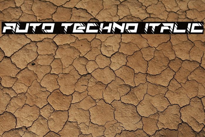 Auto Techno Italic Example 2