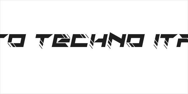 Auto Techno Italic Logo