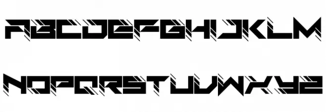 Auto Techno Regular 字体 小写