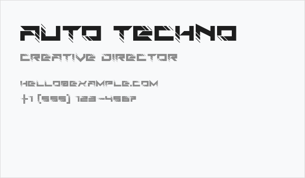 Auto Techno Business Card