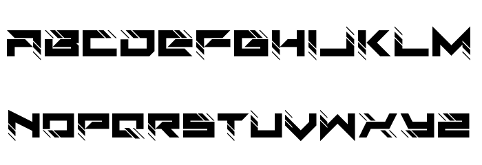 Auto Techno Font LOWERCASE
