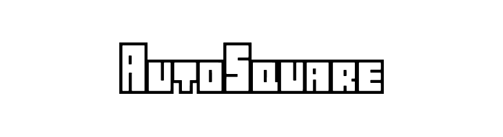 AutoSquare  フリーフォントのダウンロード