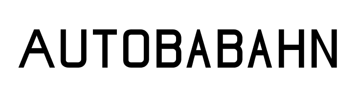 Autobabahn  font caratteri gratis