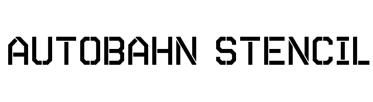 Autobahn Stencil Font