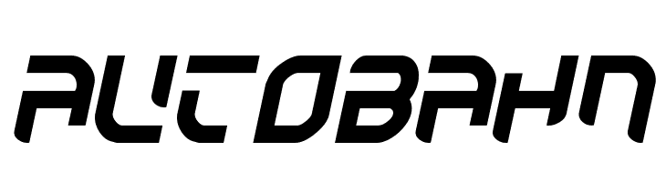 Autobahn  Frei Schriftart Herunterladen