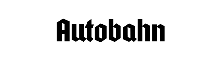 Autobahn  Free Fonts Download