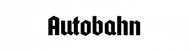 Autobahn  フリーフォントのダウンロード
