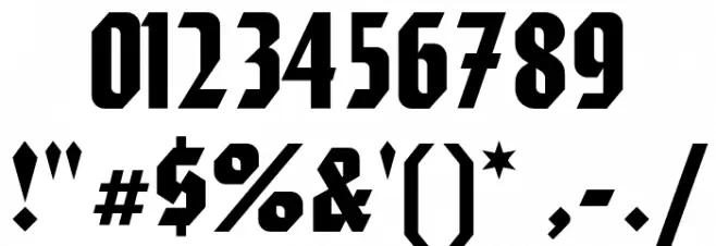 Autobahn Font OTHER CHARS