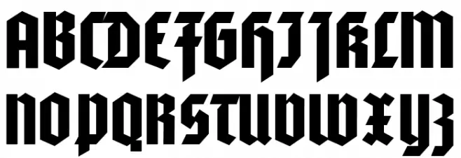 Autobahn Schriftart Groß