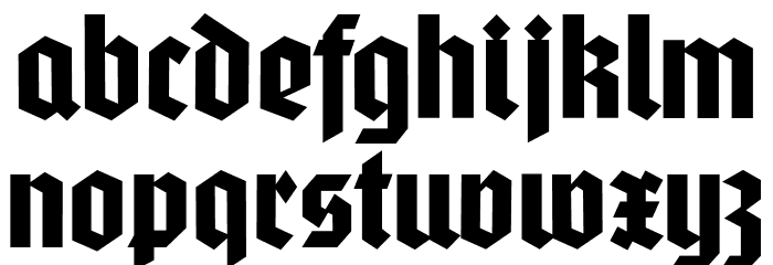 Autobahn Font LOWERCASE