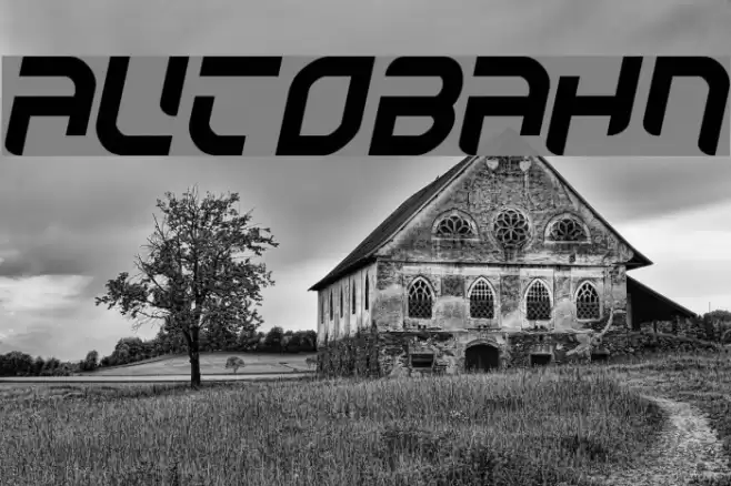 Autobahn Font examples