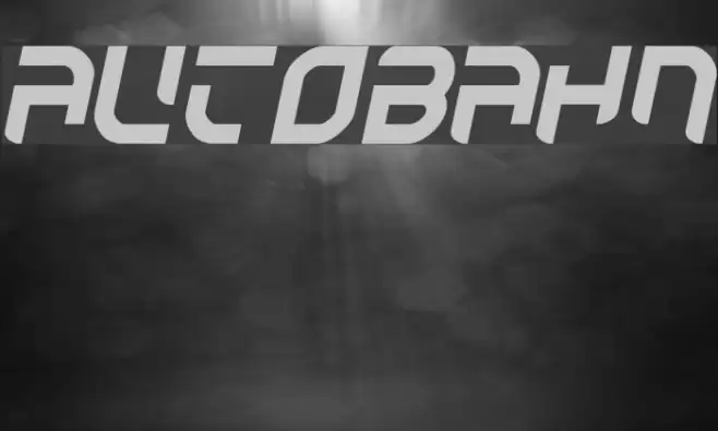 Autobahn Font examples