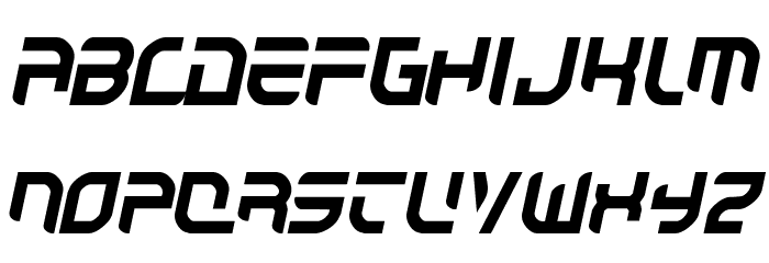 Autobahn Font LOWERCASE