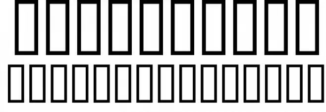 Autobahnen Шрифта ДРУГИЕ символов