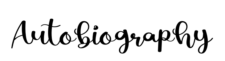 Autobiography  フリーフォントのダウンロード