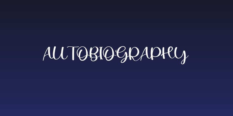 Autobiography Social Header