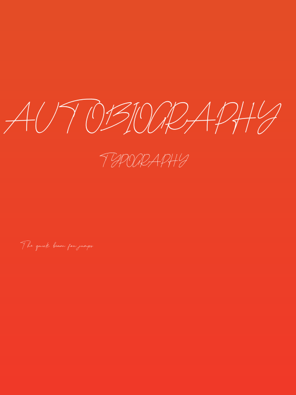 Autobiography Poster
