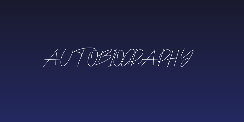 Autobiography Social Header