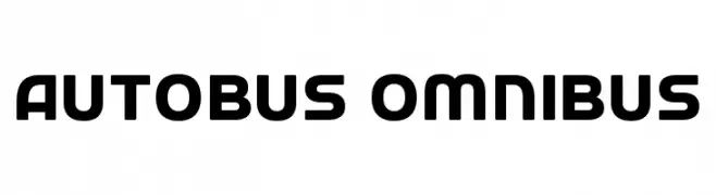 Autobus Omnibus  Frei Schriftart Herunterladen