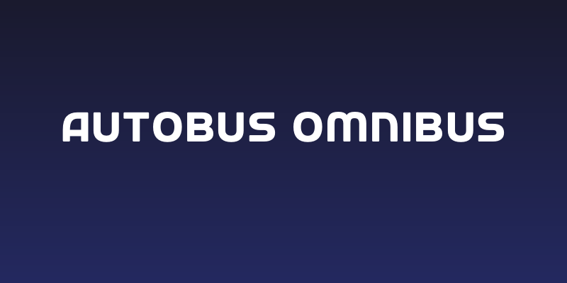 Autobus Omnibus Social Header