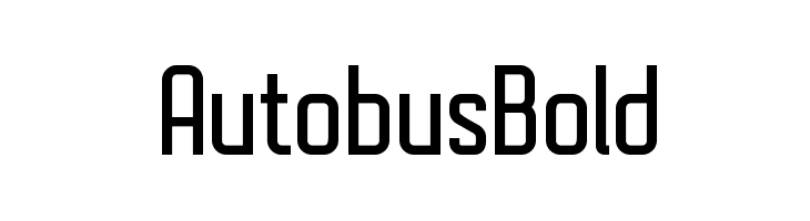 AutobusBold  フリーフォントのダウンロード